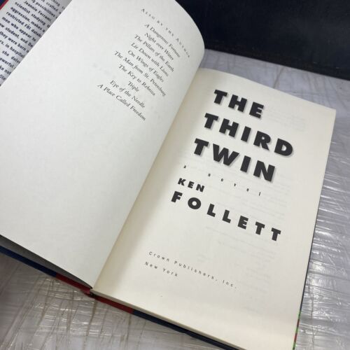 The Third Twin by Ken Follett - 1996 First Edition First Print HC with DJ