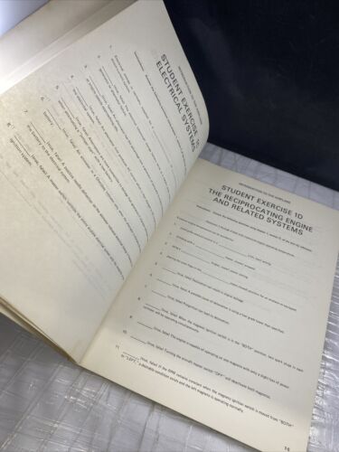 Vintage 70s Jeppesen Sanderson Piper Private Pilot Workbook With 5 Quizzes