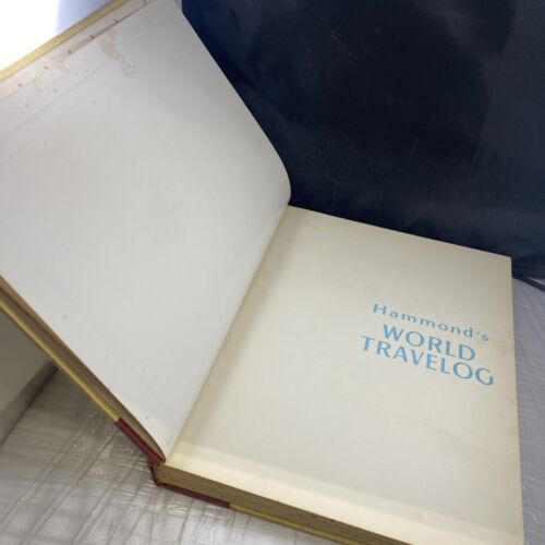 Hammonds World Travelog Classic Edition Vintage RARE Maps History VTG