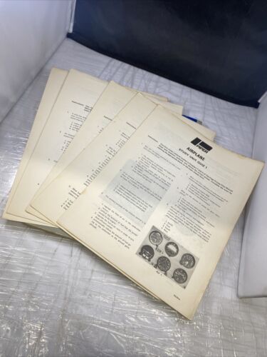 Vintage 70s Jeppesen Sanderson Piper Private Pilot Workbook With 5 Quizzes