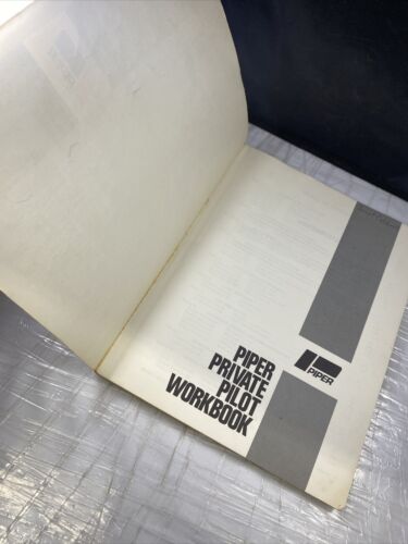 Vintage 70s Jeppesen Sanderson Piper Private Pilot Workbook With 5 Quizzes