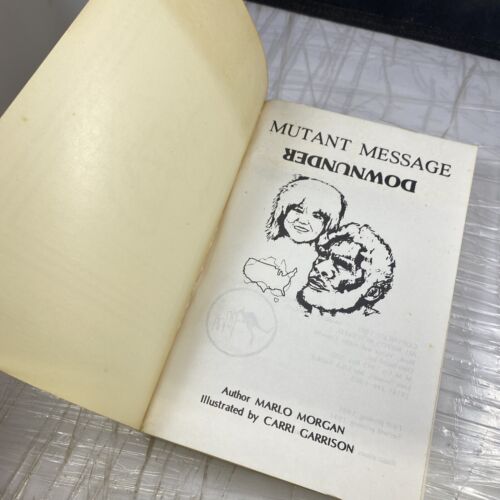 Mutant Message Downunder by Marlo Morgan vintage 1991 Rare Travel Story