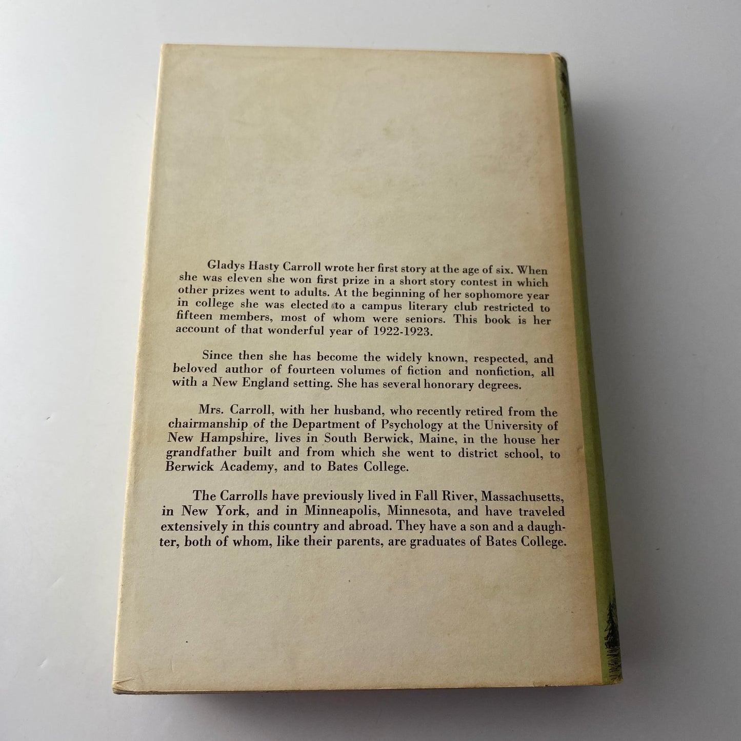 To Remember Forever Gladys Hasty Carroll 1963 First Edition Memoir Little Brown