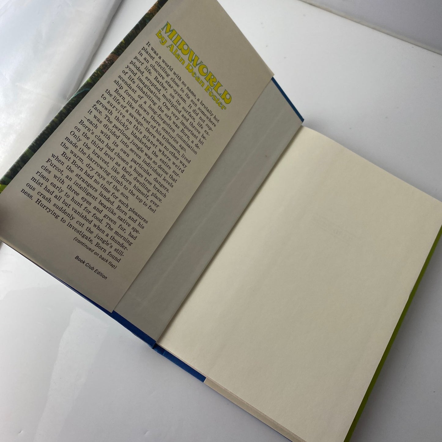 Midworld Alan Dean Foster 1975 Book Club Edition Science Fiction Nelson