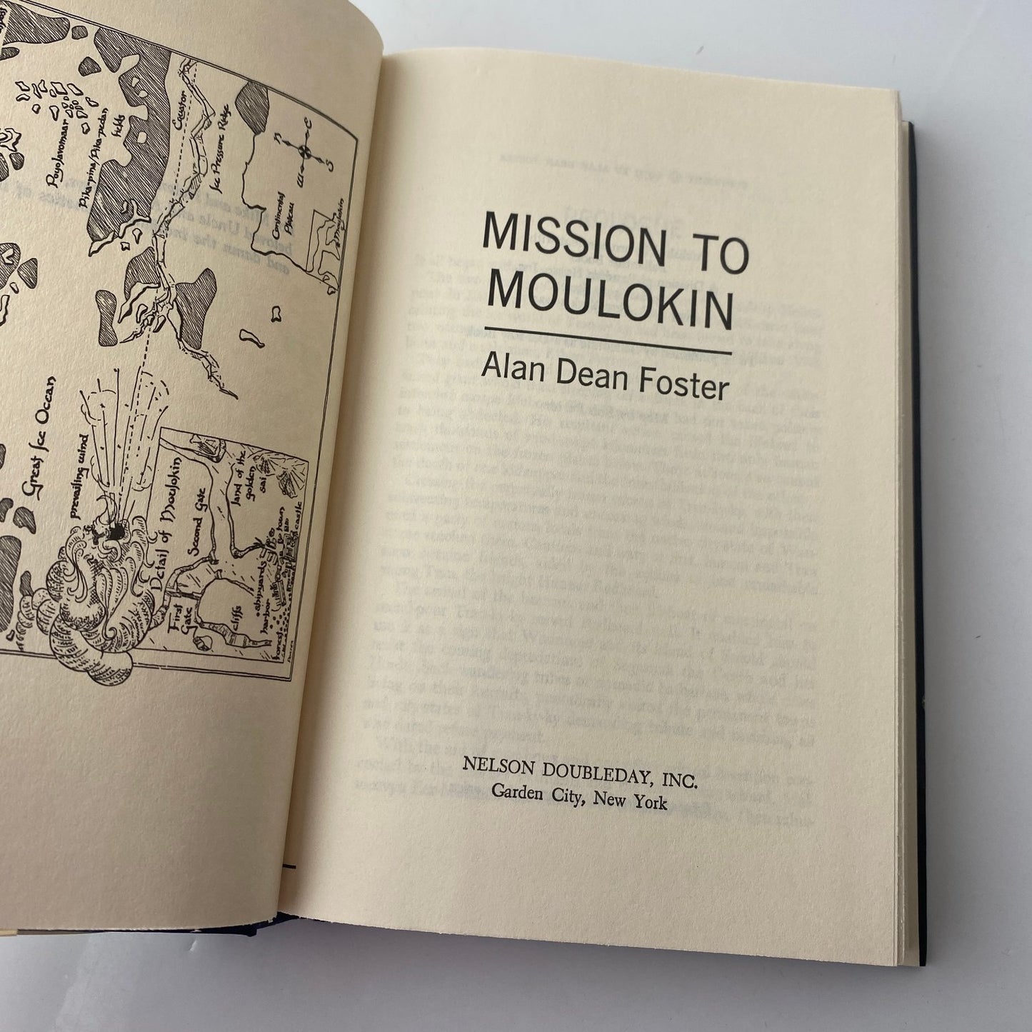 Mission to Moulokin Alan Dean Foster 1979 Book Club Edition Sci-Fi Doubleday