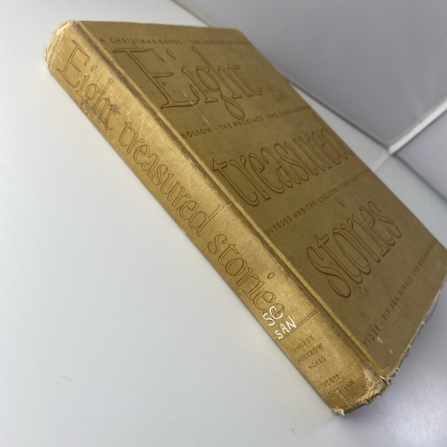 50s Literature Eight Treasured Stories Mary Yost Sandrus Hardcover, 1950 Ex-Lib