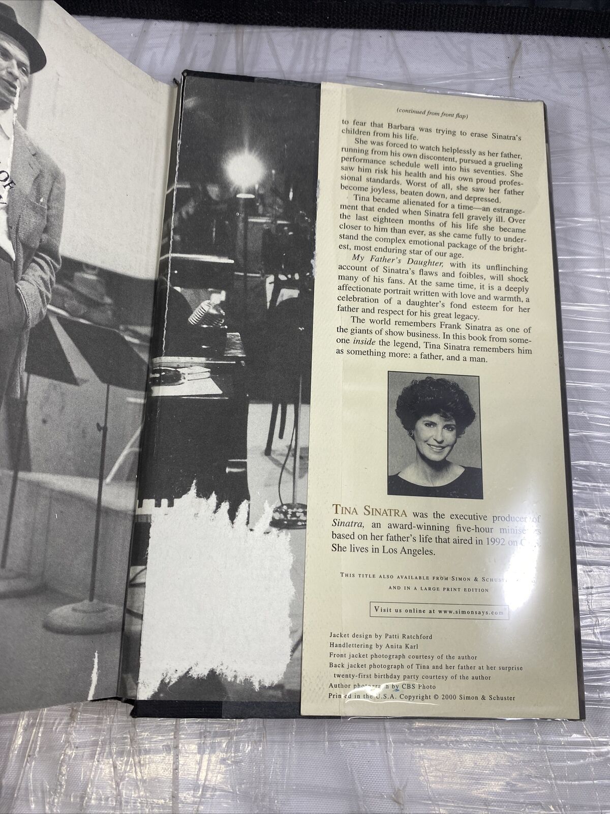 My Father's Daughter - A Memoir - By Tina Sinatra w/Jeff Coplon HC Ex Library