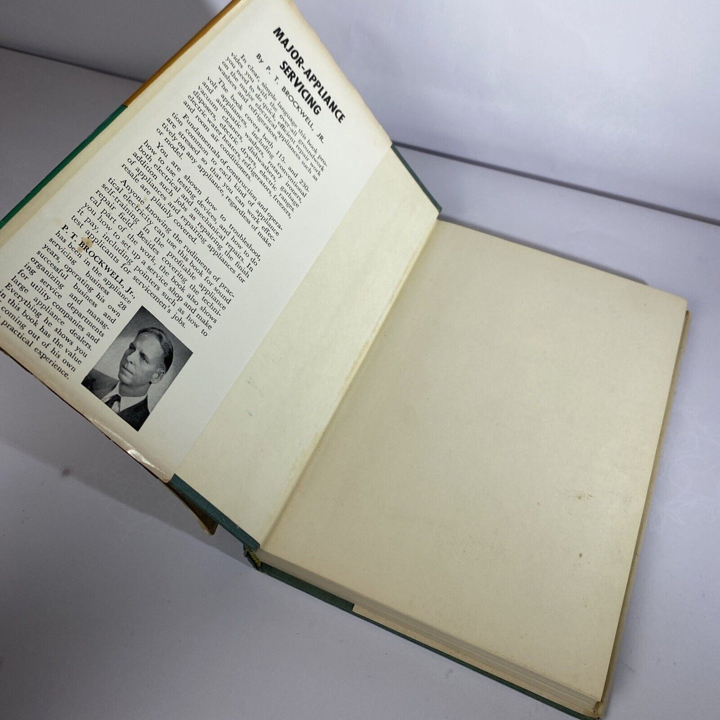 Major-appliance Servicing by Brockwell, P. T., 1958 Hardcover Vintage 50s Text