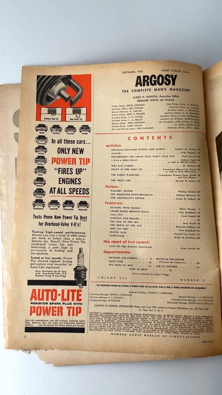 Argosy Sept 1956 Trujillo Dictator Within Our Gates Illustrated Magazine