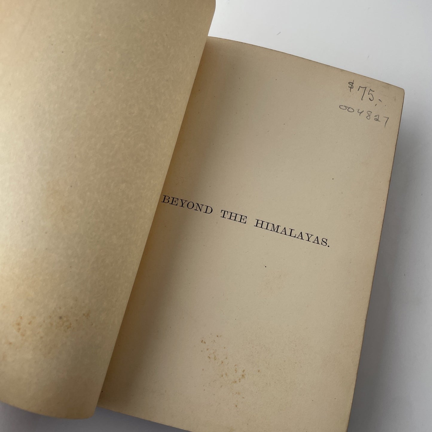 Antique Novel 1884 Beyond the Himalayas: Travel Adventure in the Wilds of Thibet