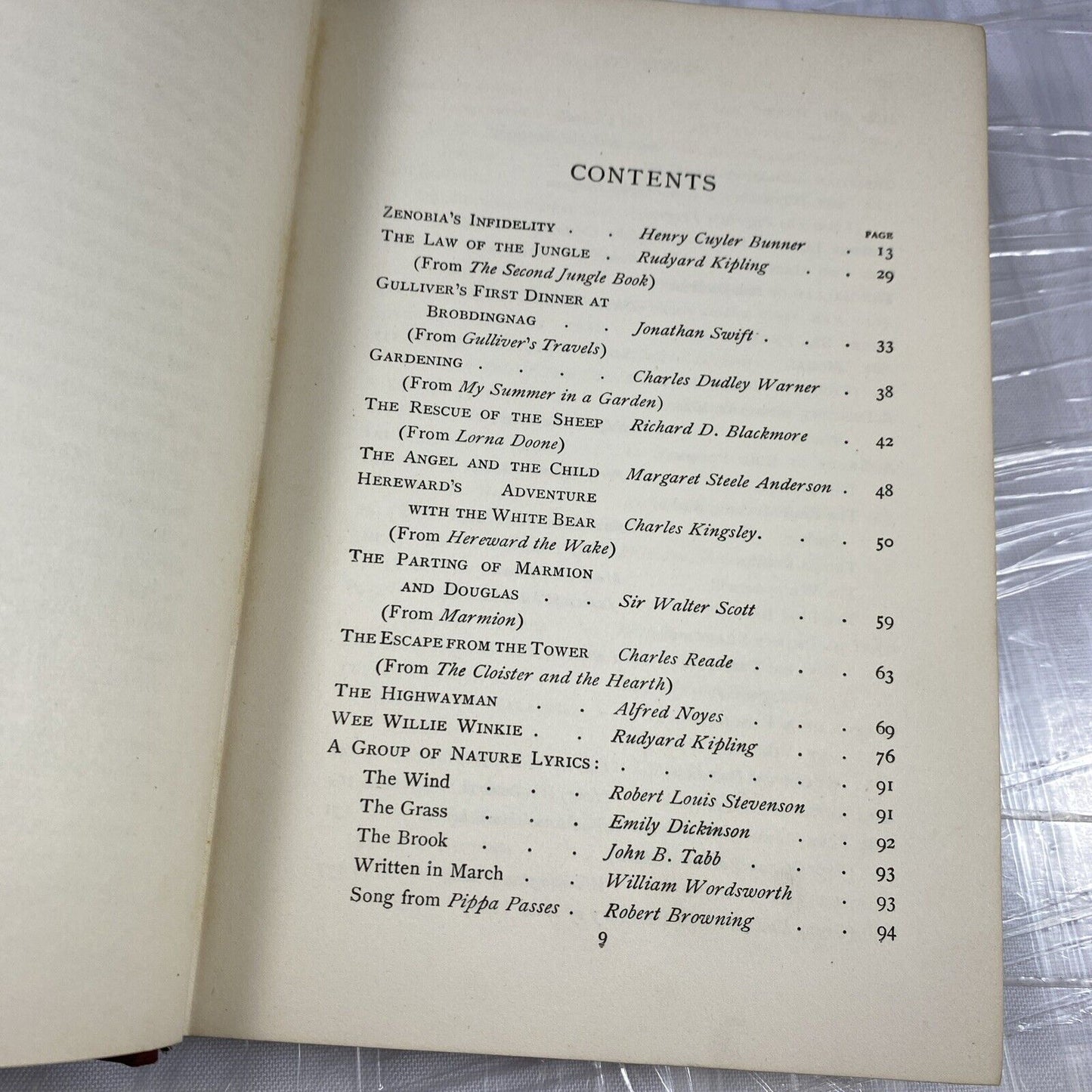 1915 Readings from Literature Reuben Halleck & Elizabeth Barbour Hardcover