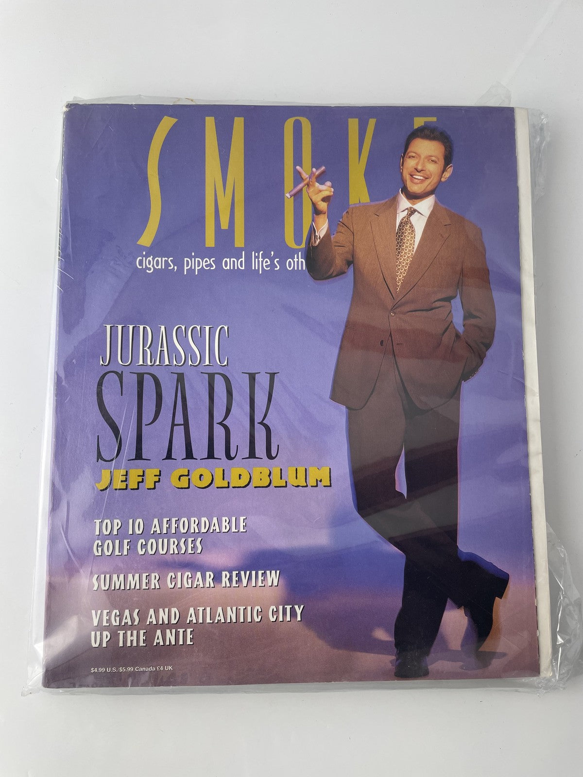 Vintage Smoke Magazine Summer 1997 Jeff Goldblum Jurassic Spark Cigars Golf Revi