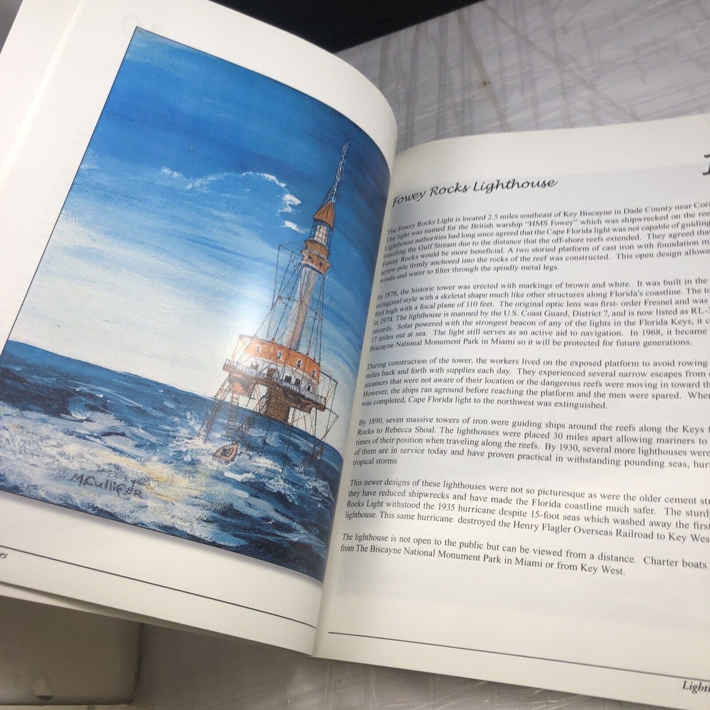 Rare Paperback Lighthouses Along Florida’s Coastline Signed By Author!! 2005