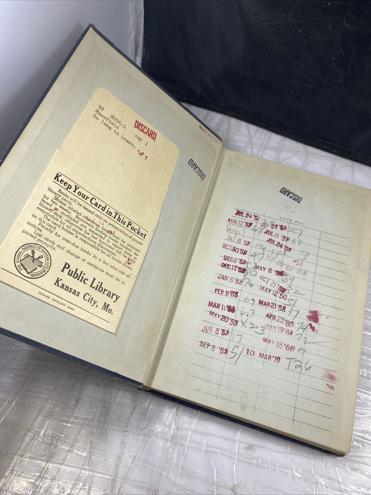 SO LONG TO LEARN-English Poet Memoir-JOHN MASEFIELD-Great RARE 1st Printing HC!