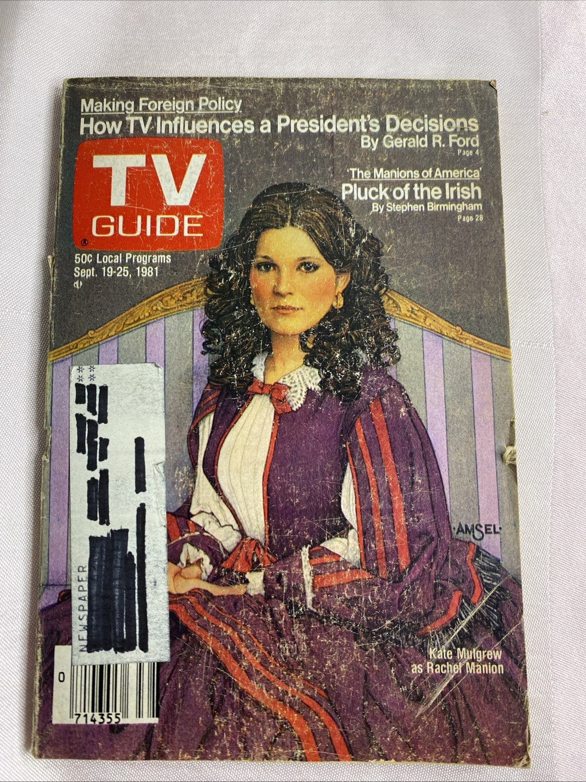 Vintage TV Guide Magazine 09-19-1981, Vol. 29, No. 38, Issue #1486