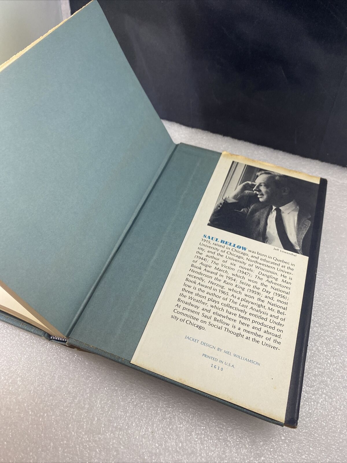 Mosby's Memoirs and Other Stories Hardcover Saul Bellow Book Club Edition Lit