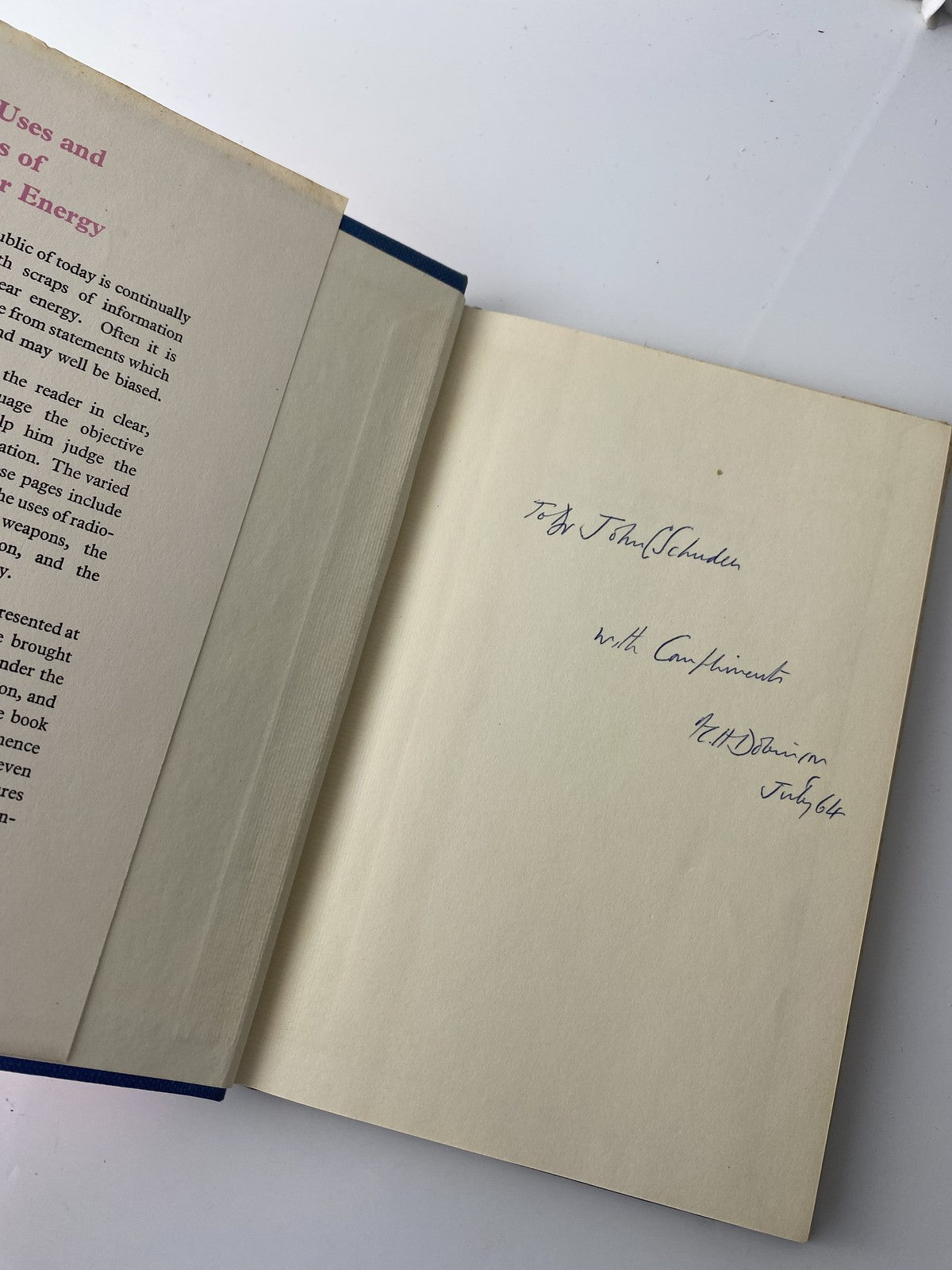 Vintage The Uses and Effects of Nuclear Energy 1964 Hardcover Dobinson Rotblat S