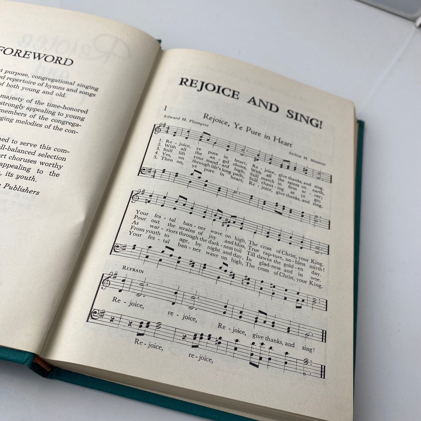 Vintage christian book Rejoice and Sing! Hymnal R.W. Stringfield 1958 Lillen