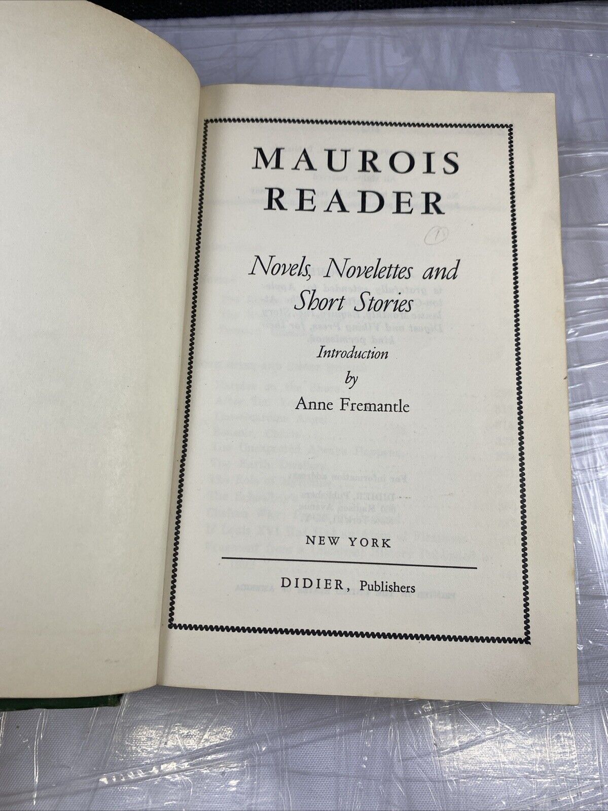 Rare Vintage St Louis County Ex Library Rebind Maurois Reader Literature Textboo