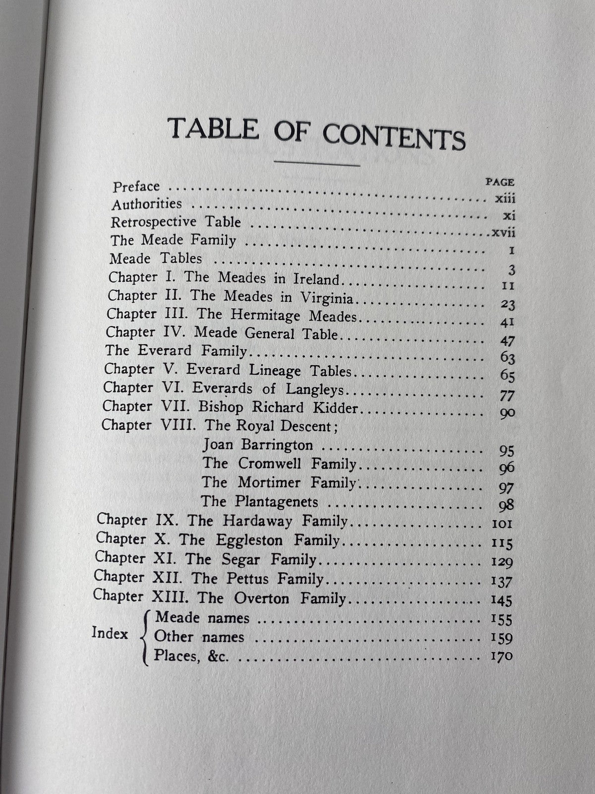 Vintage Andrew Meade of Ireland Virginia Ancestors Descendants Baskervill Book H
