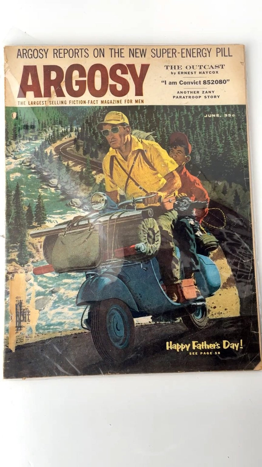 Argosy June 1958 Fiction Fact Magazine for Men Vintage
