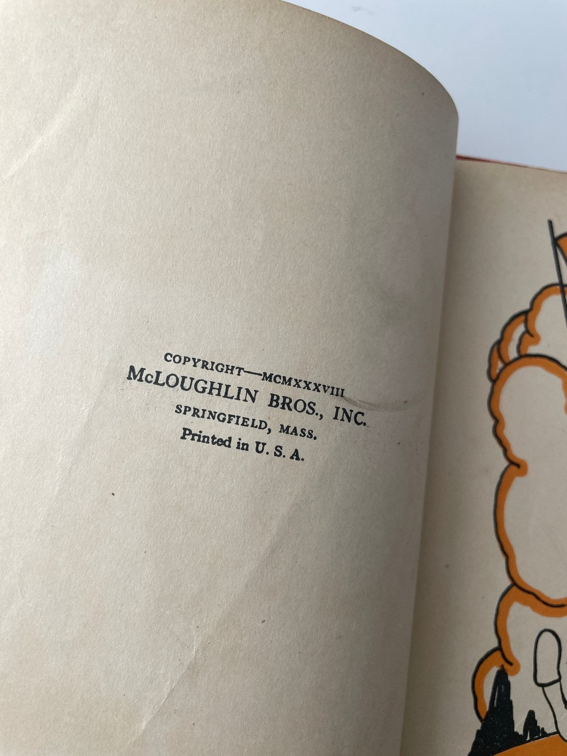 The Story of Peter Rabbit McLoughlin Bros 1938 Vintage Children's Book