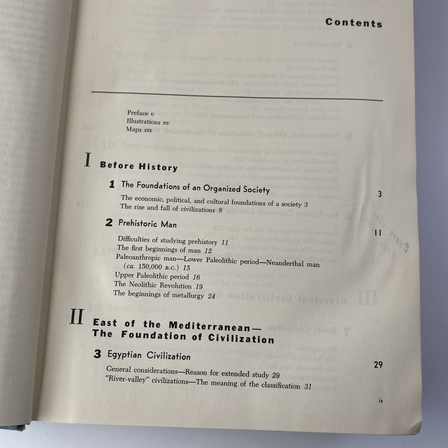 Vintage 50s School History Textbook The Heritage of the Past Easton Heavy Big