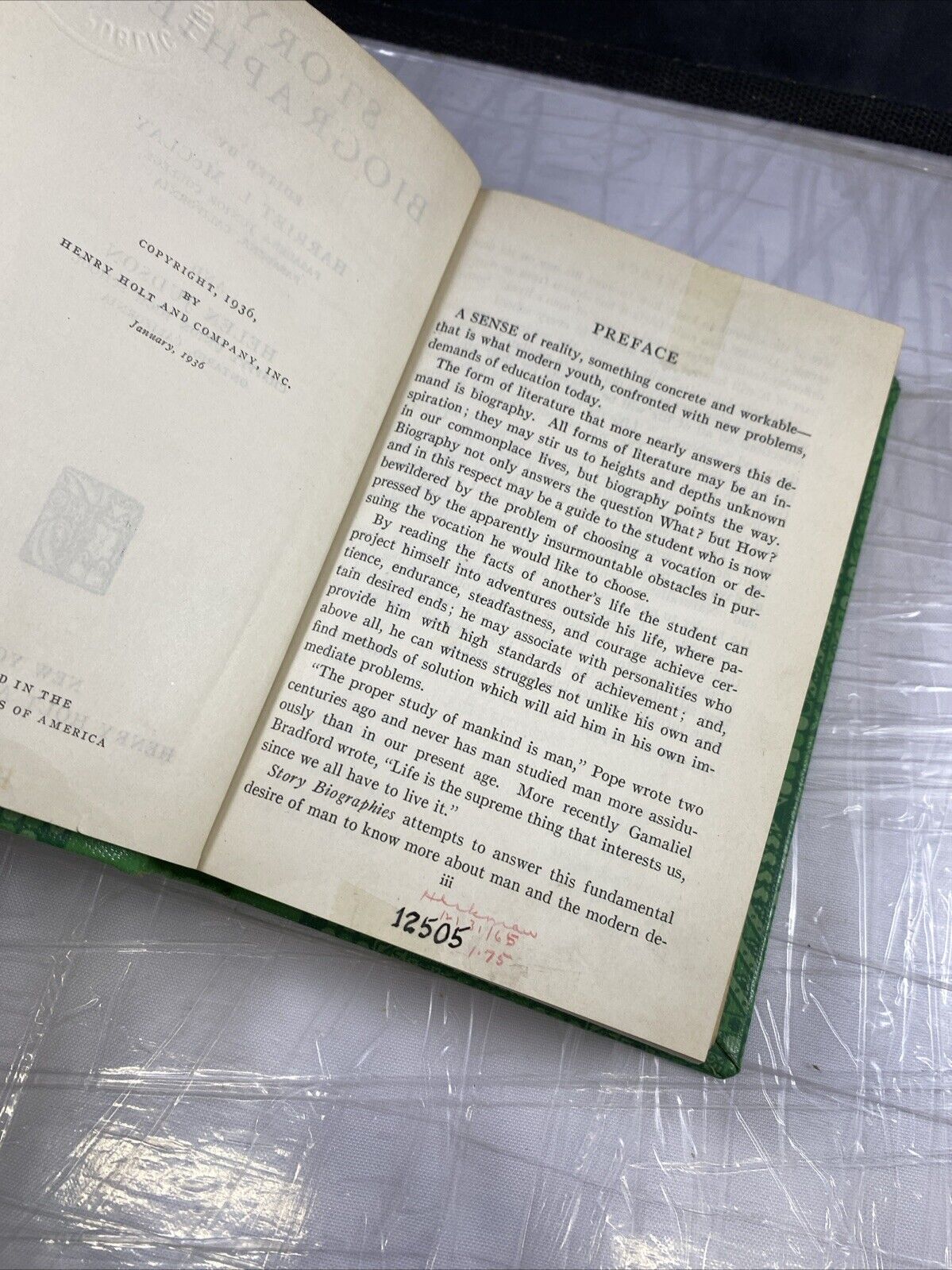 Harriet L. McClay & Helen Judson STORY BIOGRAPHIES Unique Vintage REBOUND Rare