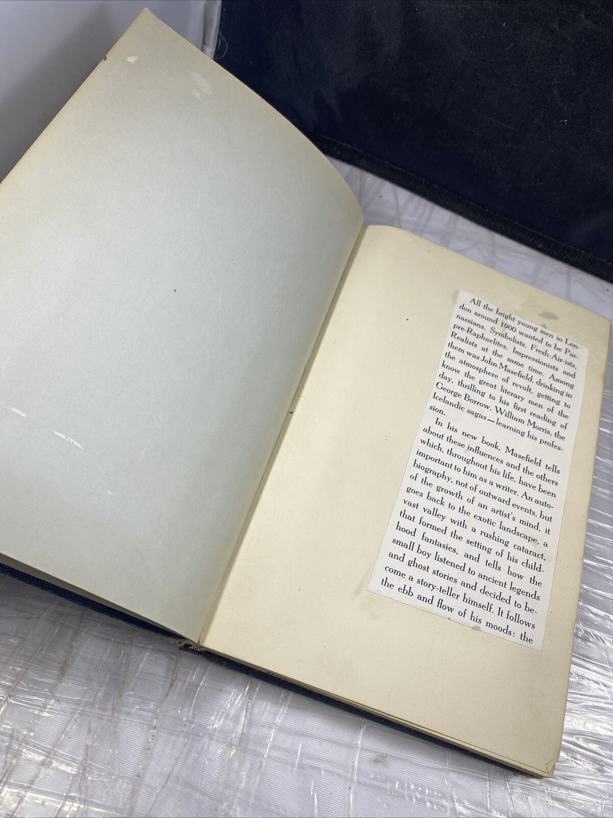 SO LONG TO LEARN-English Poet Memoir-JOHN MASEFIELD-Great RARE 1st Printing HC!
