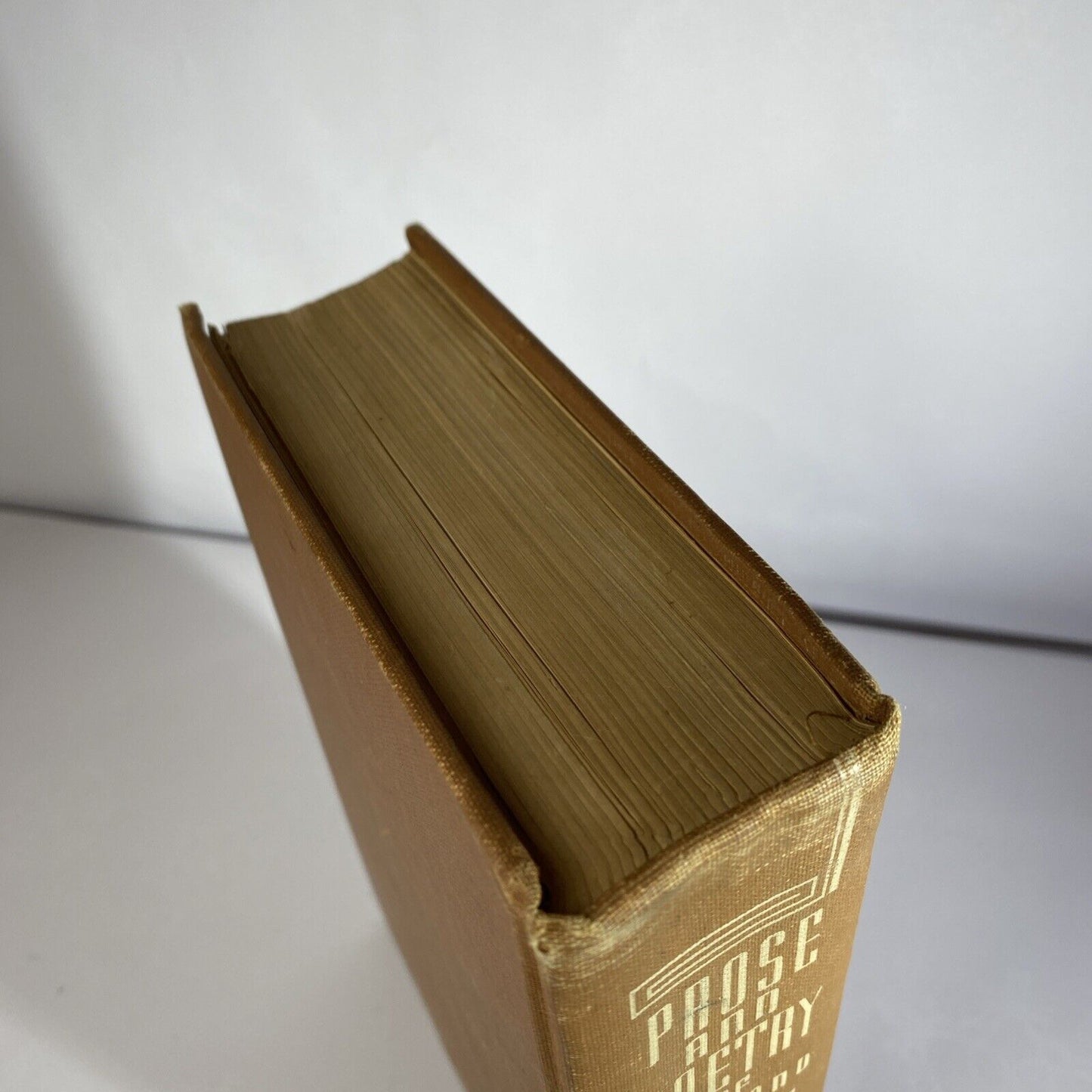 Prose and Poetry of England Book 1943 HC The L.W. Singer Orange Vintage Textbook