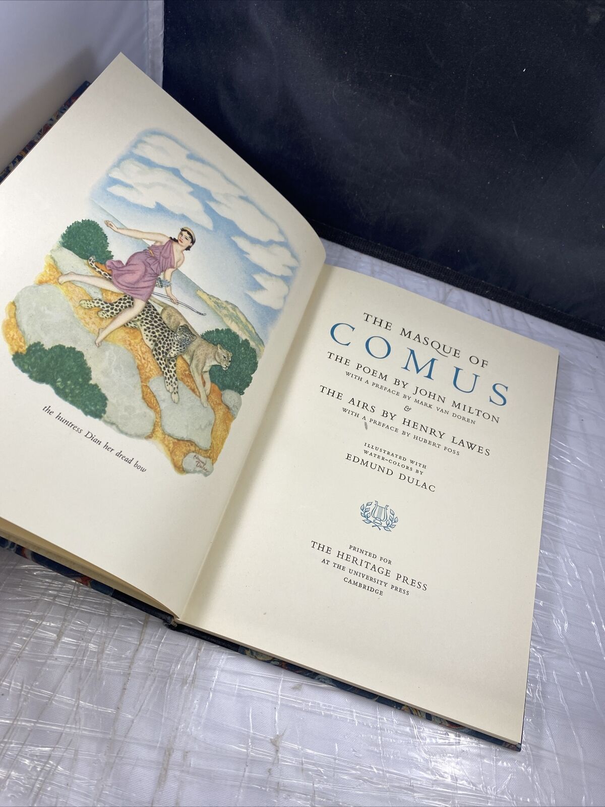 Heritage Press The Masque of Comus, the Poem by John Milton, Dulac Illustrator