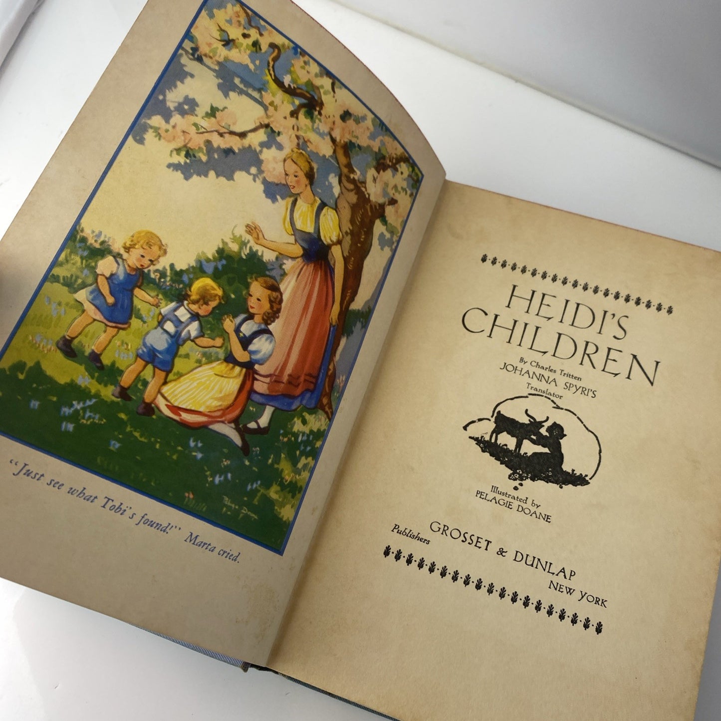 Heidi's Children by Johanna Spyrie's Translator HC 1939 Illustrated Good Cond