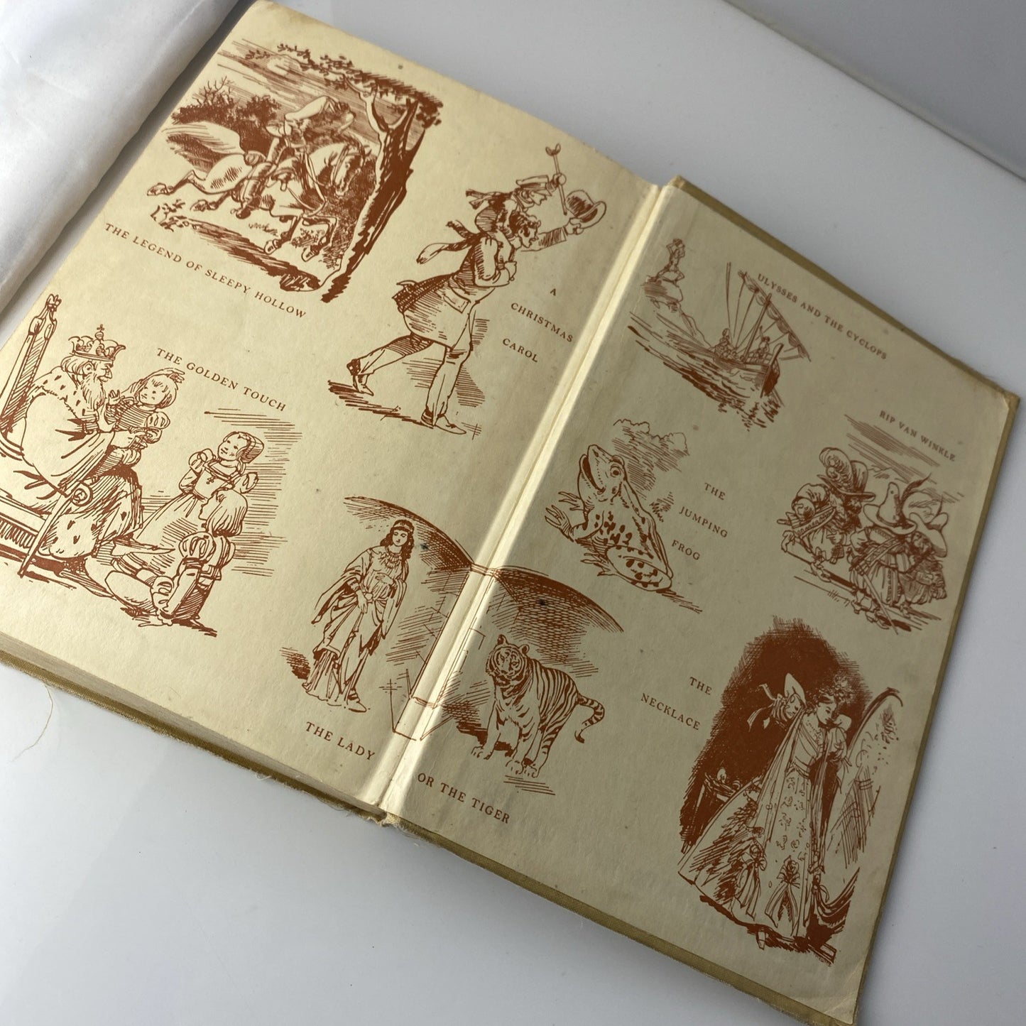 50s Literature Eight Treasured Stories Mary Yost Sandrus Hardcover, 1950 Ex-Lib
