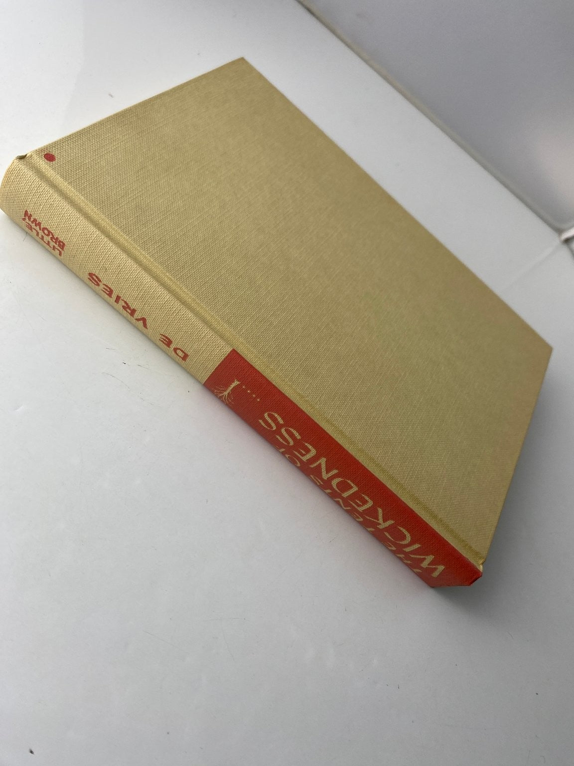 The TENTS of WICKEDNESS Peter De Vries 1959 First Printing Novel Little Brown