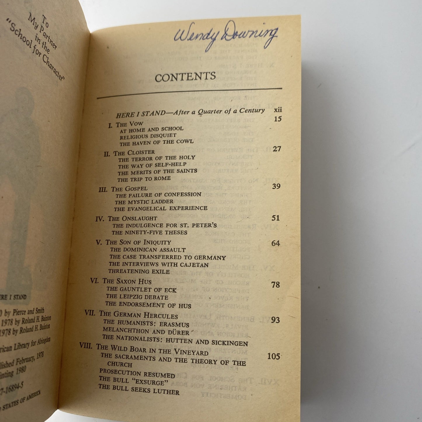 Here I Stand, A Life Of Martin Luther, Ronald Bainton, Vintage Historical Fict