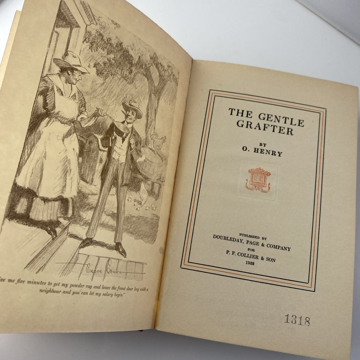 Antique The Gentle Grafter by O. Henry, (Vintage Books) Illustrated HC Nice Copy