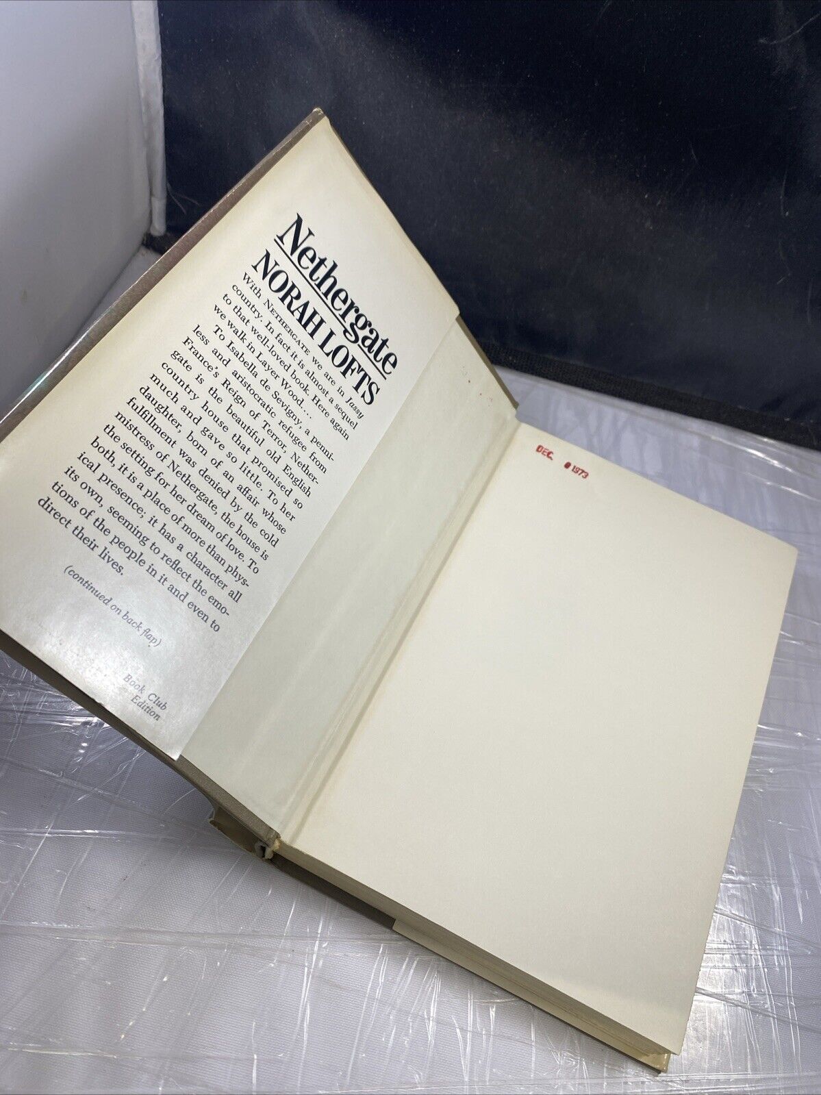 Nethergate - Norah Lofts - Hardcover. GOOD BCE Vintage