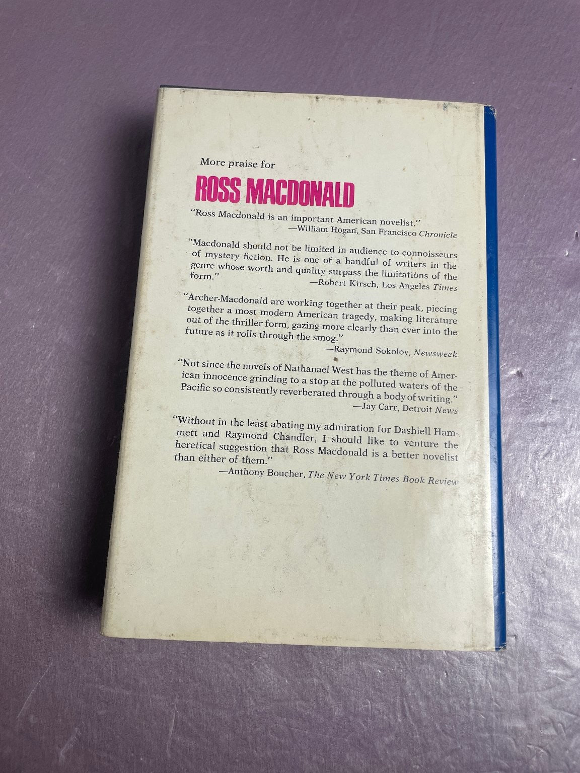 The Sleeping Beauty Ross Macdonald 1973 Book Club Edition Lew Archer Mystery