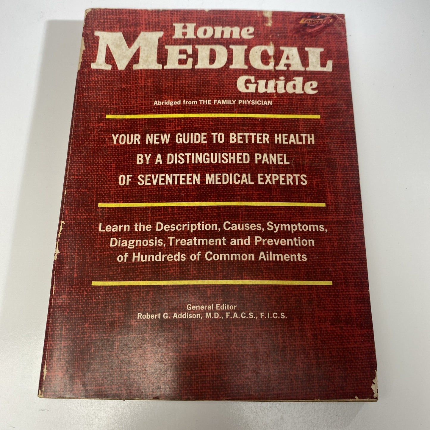Home Medical Guide from The Family Physician - Rare Used 1965 Vintage Book