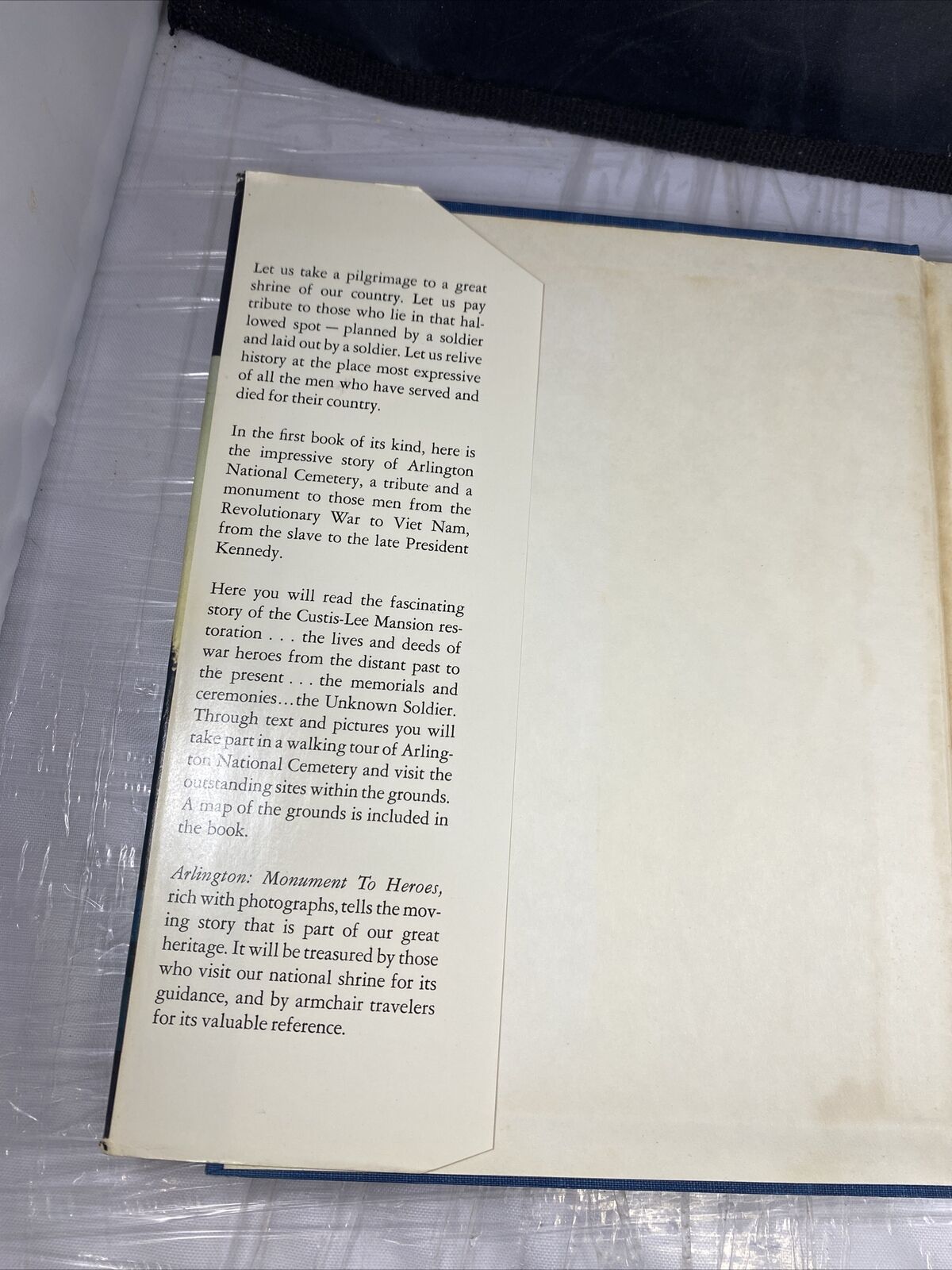 Arlington : Monument to Heroes by John V. Hinkel Vintage 60s HC Military History
