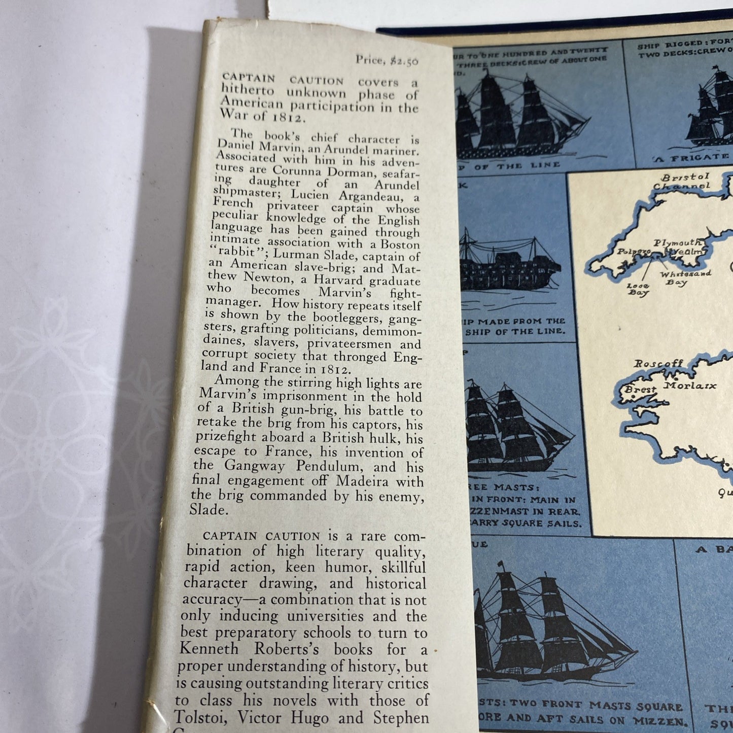 Captain Caution By Kenneth Roberts ~ First Edition & Print ~ Vintage 1934 HCDJ