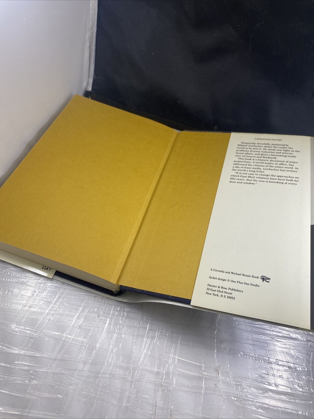 Rare - Mikhail Gorbachev Perestroika, 1st Edition, 1st Printing, Hardcover w/DJ