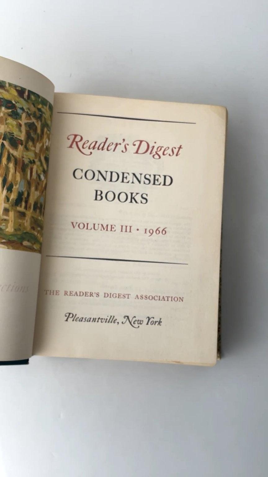 Reader's Digest Condensed Books Volume 3 1966 First Edition Multi-Author