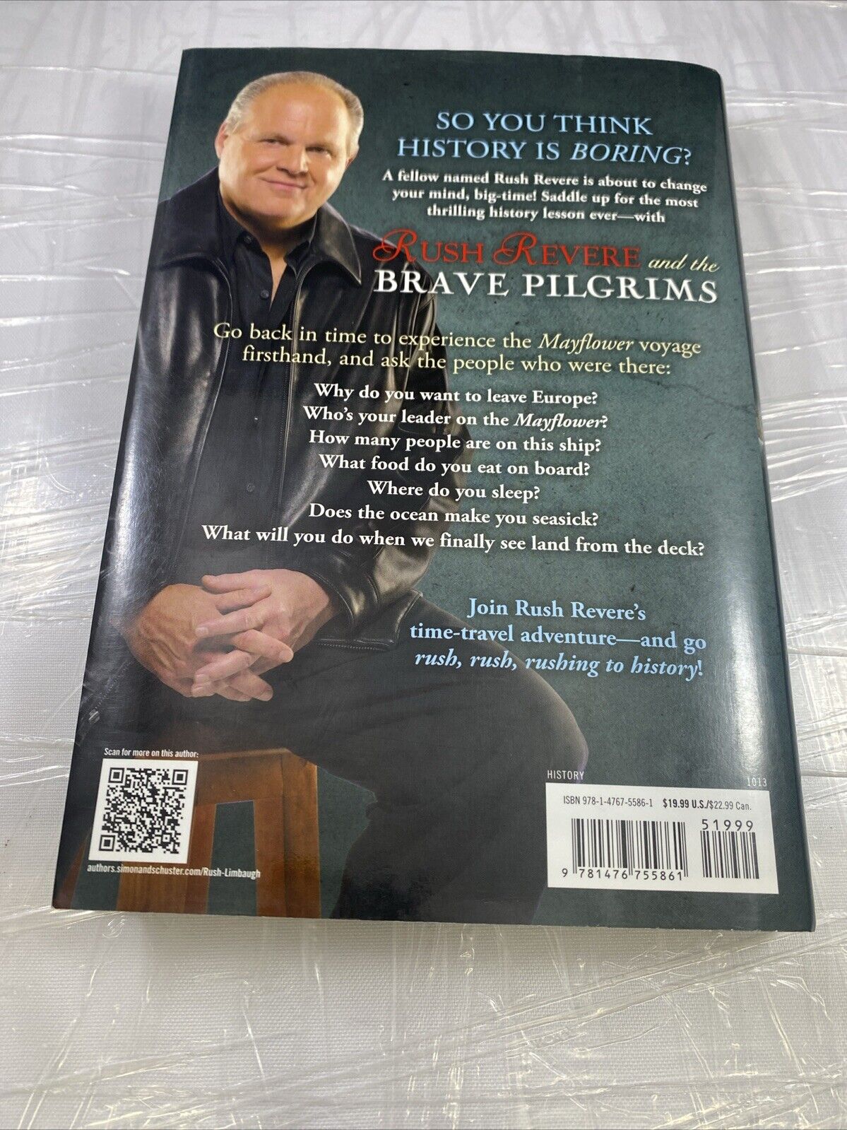 Rush Revere and the Brave Pilgrims: Tim- 9781476755861, hardcover, Rush Limbaugh