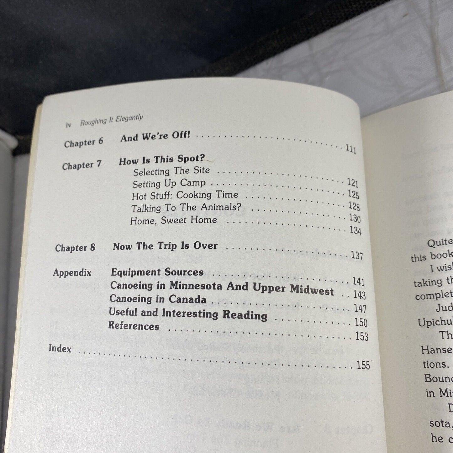 Roughing It Elegantly By Patricia J. Bell Rare Vintage Canoe Camping River Trip