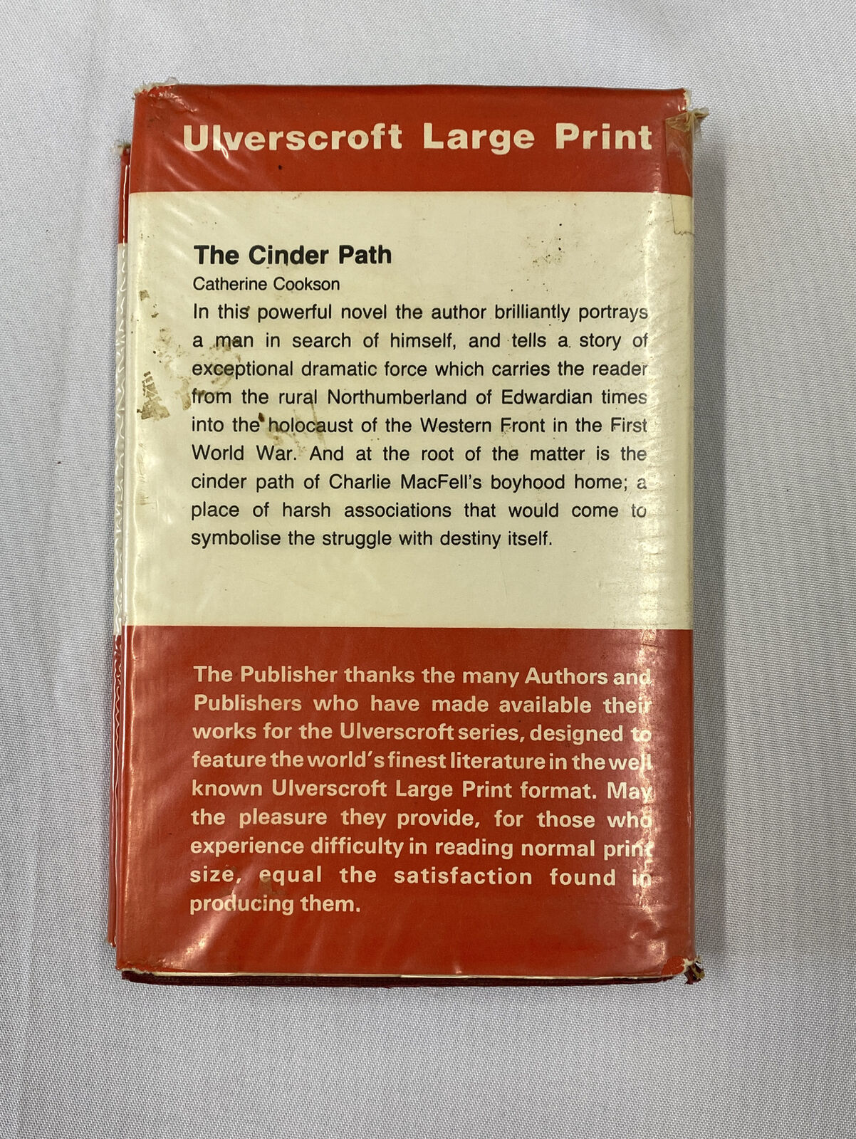 The Cinder Path by Catherine Cookson hardcover First Large Print Edition