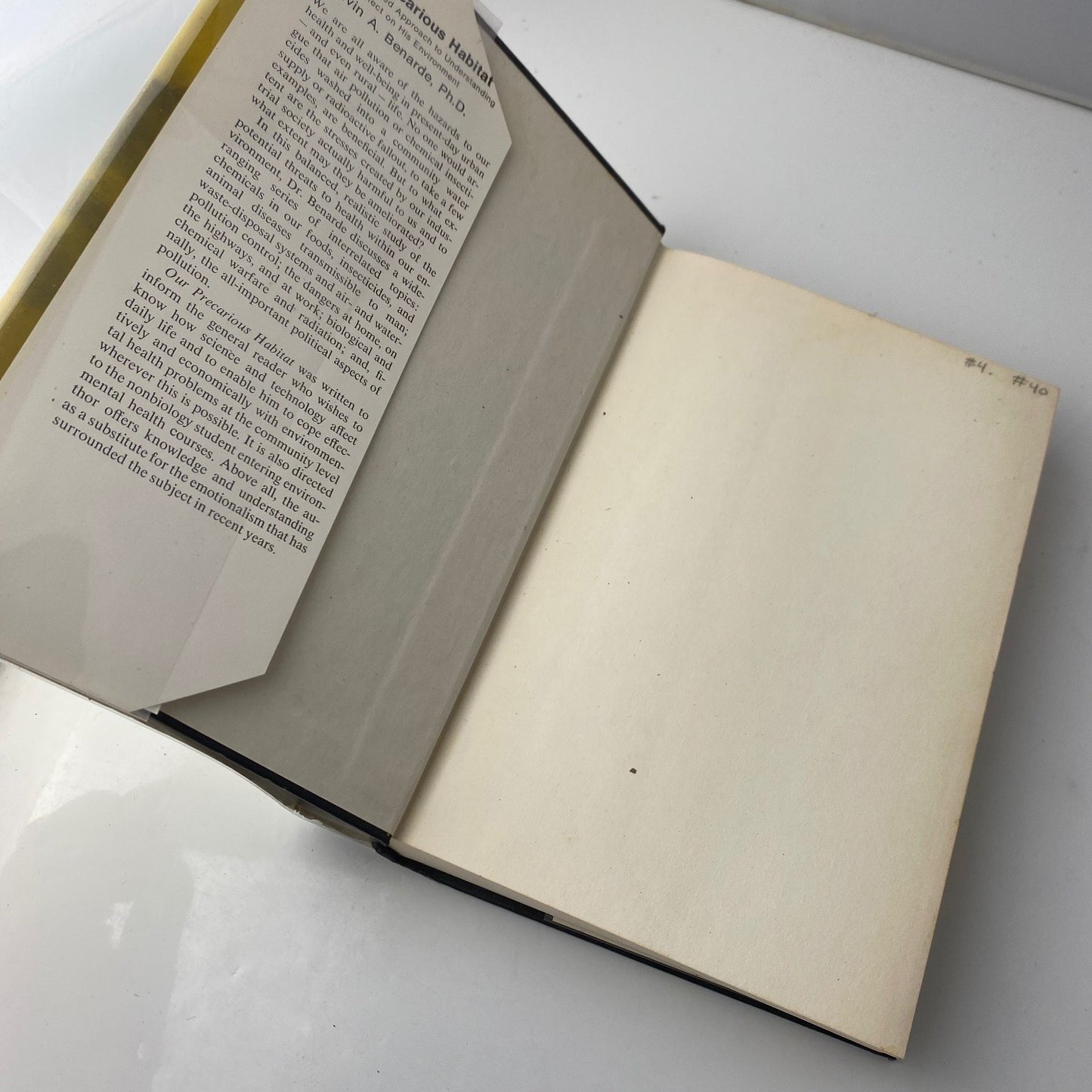 Our Precarious Habitat Melvin A. Benarde 1970 First Ed Environmental movement