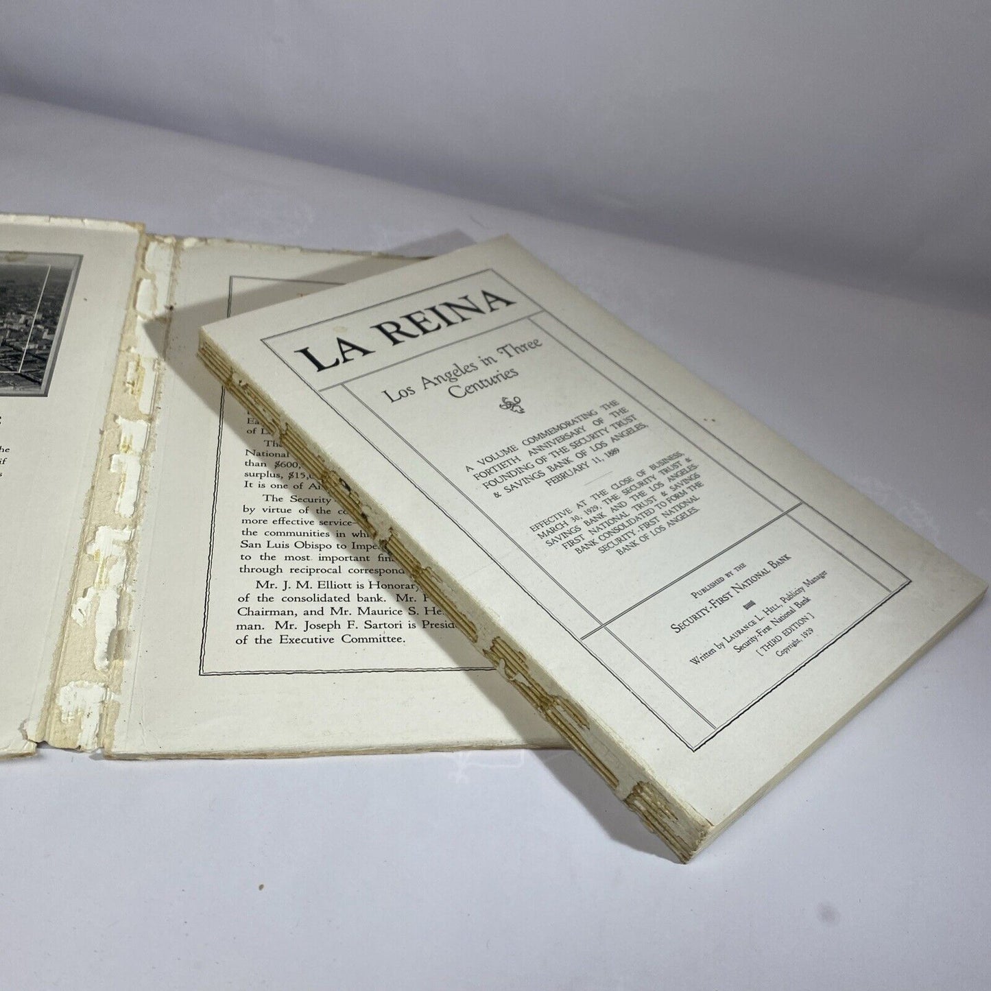 La Reina Los Angeles California Historical Photos History Book, 1932 Paperback