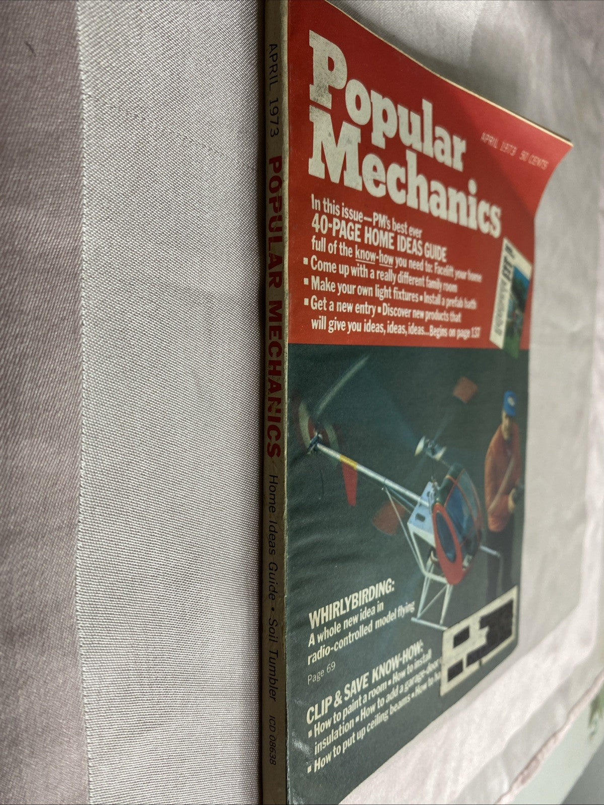 Popular Mechanics Magazine Radio Controlled Model Helicopter Flying April 1973