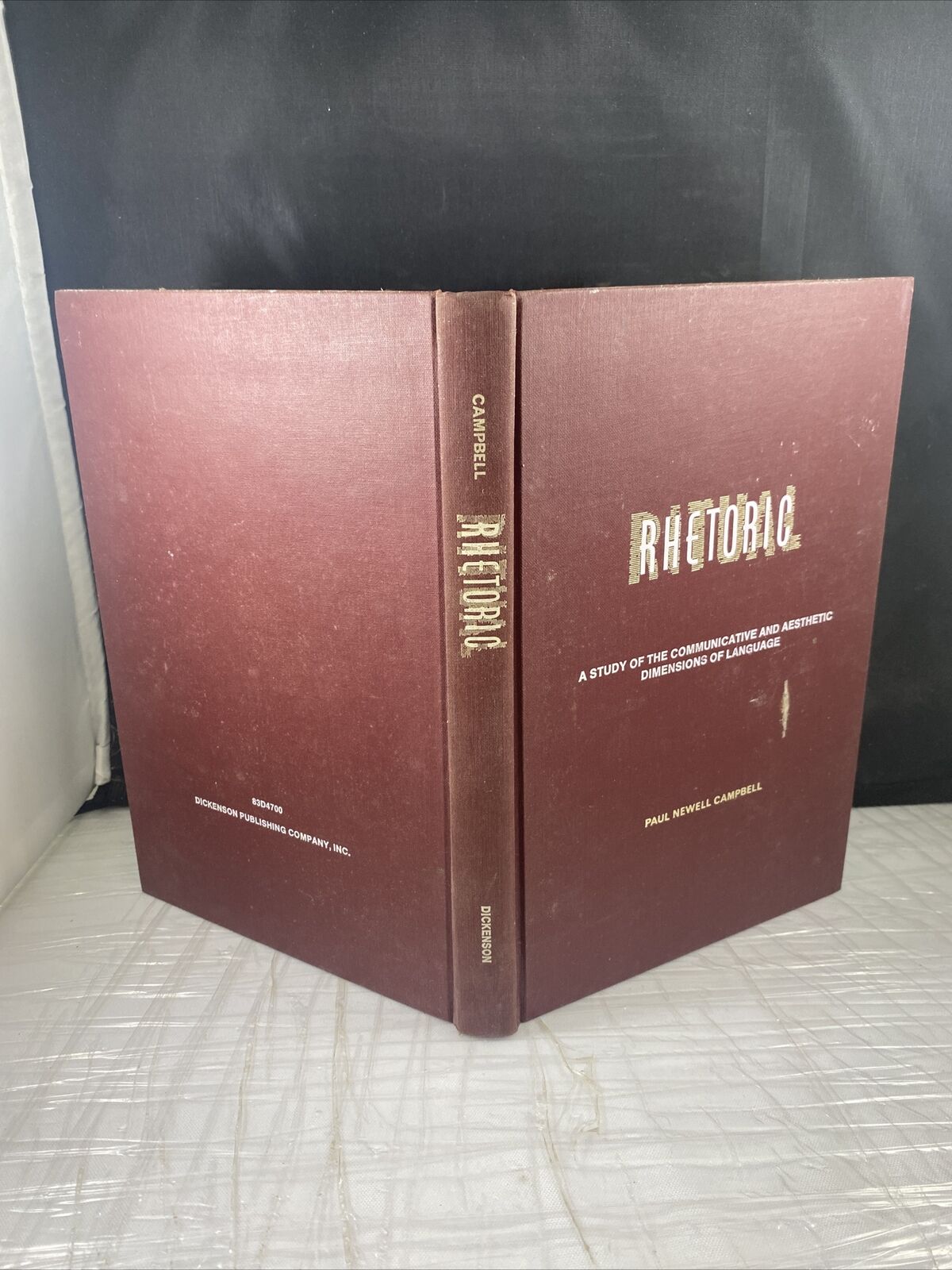 Rhetoric by Paul Campbell A Study Of Dimensions Of Language Vintage 70s Textbook